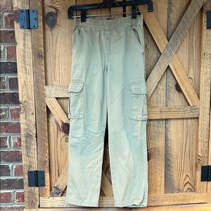 The Children's Place boy’s pull-on cargo pants, khaki size 8 adjustable waist